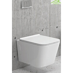 Karag Pack WC supsendu sans bride Rimless NENY 58x36x31 cm-Avec le réservoir-36 -36