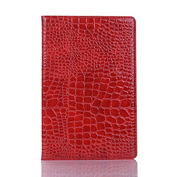 Wewoo Housse Coque Etui à rabat horizontal en cuir texturé Crocodile pour Galaxy Tab S5e 10.5 T720 / T725avec porte-cartes et rouge