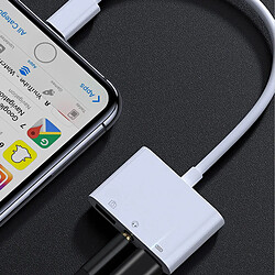 Acheter Avizar Adaptateur iPhone / iPad Lightning vers USB et Jack 3.5mm et Lightning Blanc