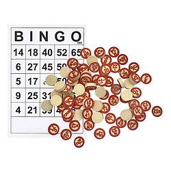 Fournitures de Bingo Bingo Cartes avec 75 Bingo Numéros Puces Ensemble pour La Famille Ami Adultes Enfants Jeu Jouet