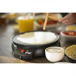 Crepiere Electrique Russell Hobbs 20920-56 Familiale Fiesta Diametre 30cm pour Crepe Party, Thermostat Réglable