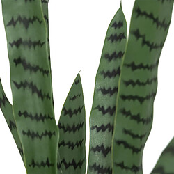 Atmosphera, Createur D'Interieur Sansevieria artificielle avec pot plastique - H. 90 cm - Vert