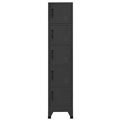 vidaXL Armoire à casiers Anthracite 38x40x180 cm Acier