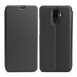 Wewoo Coque noir pour le printemps avec support Leagoo M9 MPH1992 Housse en cuir à rabat