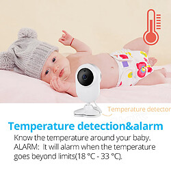 Universal Affichage de la température Jouer la berceuse Tuya Smart Life APP 1080p Indoor Mini IP Camera WIFI Camera Sécurité CCTV Baby Camera | Caméras de surveillance