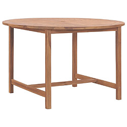 Maison Chic Table de salle à manger,Table à dîner de jardin ?110x75cm Bois massif de teck -GKD39625