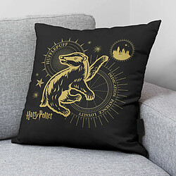 Housse de coussin Harry Potter Hufflepuff Noir 50 x 50 cm