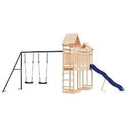 Maison Chic Aire de jeux d'extérieur | Maisonnette de jeu | Maison pour enfants bois de pin massif -GKD73554