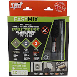 cheville mécano-chimique - spit easy-mix - 10 x 140/30 - blister de 4 - spit 060232