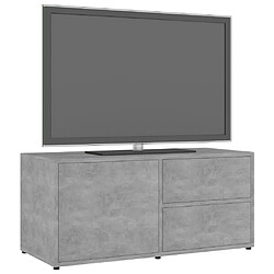 Acheter Maison Chic Meuble TV scandinave - Banc TV pour salon Gris béton 80x34x36 cm Aggloméré -MN61131