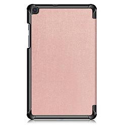 Avis Etui en PU avec socle tripliure or rose pour votre Samsung Galaxy Tab A 8.0 (2019) SM-T290 SM-T295 SM-T297