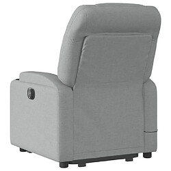 Acheter Maison Chic Fauteuil Relax pour salon, Fauteuil de massage inclinable Gris clair Tissu -GKD91459