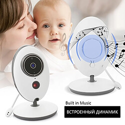 Acheter Wewoo Babyphone vidéo Babycam blanc 2,4 pouces LCD 2.4GHz Surveillance sans fil caméra bébé moniteur, soutien à deux voies Talk Back, vision nocturne