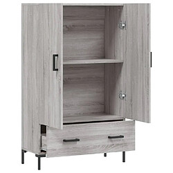 Acheter vidaXL Buffet haut sonoma gris 69,5x31x115 cm bois d'ingénierie