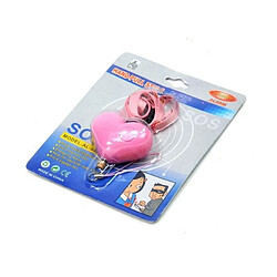 Acheter Wewoo Alarme sonore pour des femmes / enfants / filles / supérieure, livraison aléatoire de couleur Chaîne principale d'alarme personnelle d'urgence de style de coeur avec la lumière de SOS et de LED