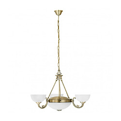 EGLO Chandelier SAVOY 3 ampoules bronze