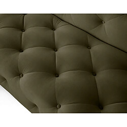 Lisa Design Gallata - canapé Chesterfield d'angle gauche - 5 places - en velours pas cher