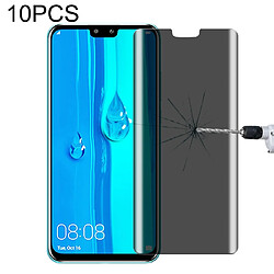 Wewoo Film de verre trempé Pour Huawei Enjoy 9 Plus 10 PCS 9HProtection d'écran anti-refletsintimitédureté de 180 °