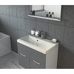 Acheter Auco Meuble de salle de bain de Montreal 02 - Armoire de rangement Meuble lavabo evier Meuble lavabo Gris brilliant 60x35 cm