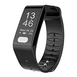 Wewoo Bracelet connecté Smartwatch Fitness Tracker 0,96 pouces OLED à intelligent, Mode Sport de soutien / ECG / moniteur de fréquence cardiaque / Pression artérielle / de sommeil noir