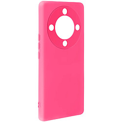 Avizar Coque pour Honor Magic 5 Lite 5G Semi-rigide Soft-touch Anti-traces Fuchsia