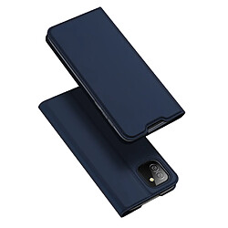 Coque en TPU + PU DUX DUCIS antichoc avec support et porte-carte bleu pour votre Samsung Galaxy A03 (166.5 x 75.98 x 9.14mm)