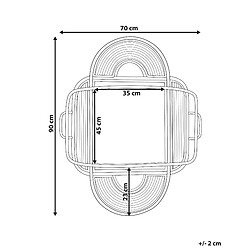 Avis Beliani Miroir ALCORN Rotin Naturel