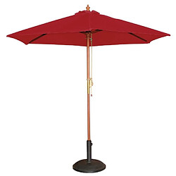 Parasol de Terrasse Professionnel Rouge à Poulie de 2,5 m - Bolero