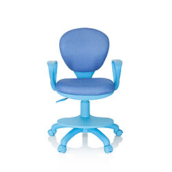 Chaise pour enfant / Siège de bureau pour enfant KID COLOUR Tissu bleu hjh OFFICE