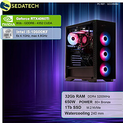 Sedatech PC Gamer • Intel i5-10600KF • RTX4060Ti • 32Go RAM • 1To SSD M.2 • sans OS