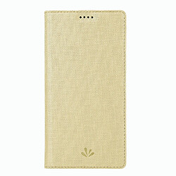 Wewoo Housse Coque Pour Galaxy A71 Aimant Horizontal Flip Antichoc TPU + PU de protection en cuir Fente carte et support Champaign Gold