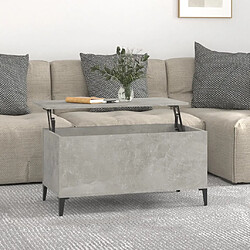 Maison Chic Tabls basse,Table Console pour salon Gris béton 90x44,5x45 cm Bois d'ingénierie -MN85391