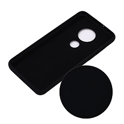 Coque en silicone liquide noir pour votre Motorola Moto G7/Moto G7 Plus