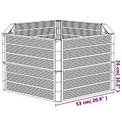 Acheter vidaXL Jardinières de jardin 2 pcs anthracite PP