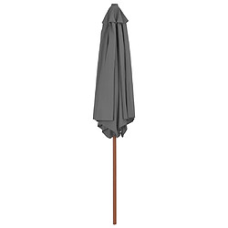 Avis Maison Chic Parasol Jardin | Parasol d'extérieur avec mat en bois 270 cm Anthracite - GKD28763