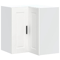 vidaXL Armoire d'angle murale de cuisine Porto blanc bois d'ingénierie