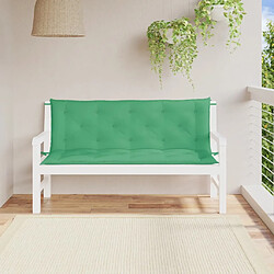 vidaXL Coussins de banc de jardin 2 pcs vert 150x50x7 cm tissu Oxford