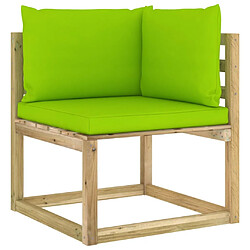 Acheter Maison Chic Salon de jardin 10 pcs + coussins - Mobilier/Meubles de jardin - Table et chaises d'extérieur bois de pin imprégné -MN46684