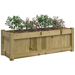 Acheter Maison Chic Lot de 2 Jardinières,Bac à fleurs - pot de fleur bois de pin imprégné -GKD94545