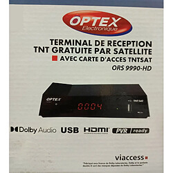 Avis RECEPTEUR TNT PAR SATELLITE TNTSAT OPTEX ORS 9990-HD (SANS CARTE TNTSAT)