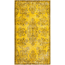 Vidal Tapis de laine 284x160 jaune Ultra Vintage