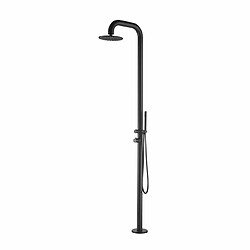 Sined Pula Douche De Piscine En Acier Inoxydable 316l Avec Douchette Noir Satine