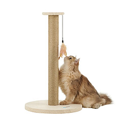 ACAZA - Griffoir - Griffoir pour chat - Hauteur 62,5 cm - Beige