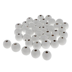 Avis 1 Paquet De Perles Rondes En Bois Naturelles 3 Tailles 25/18 / 14mm Avec Trou 25mm 20pcs