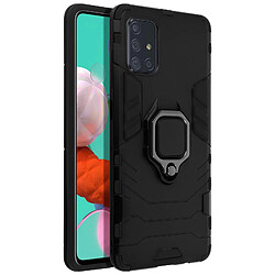 Avizar Coque Samsung Galaxy A51 Bi-matière Bague Support Vidéo noir