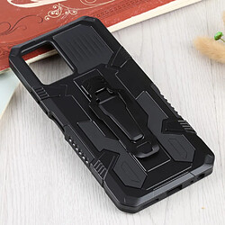 Coque en TPU anti-griffes avec béquille à clip magnétique, noir pour votre Vivo Y21s