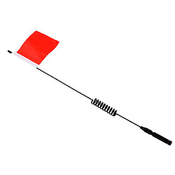 Antenne Décorative En Métal De 11,4 Pouces Avec Accessoires De Drapeau Pour Voiture RC 1/10 Rouge