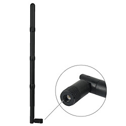 Wewoo Antenne noir réseau mâle sans fil 15DBi RP-SMA édition reliée