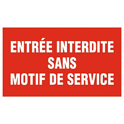 Avis Panneau Novap Chantier interdit au public 4160665