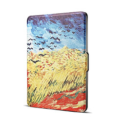 Wewoo Van Gogh peinture à l'huile impression horizontale Flip en cuir PU étui de protection pour Amazon Kindle Paperwhite 1 & 2 & 3 avec sommeil / réveil